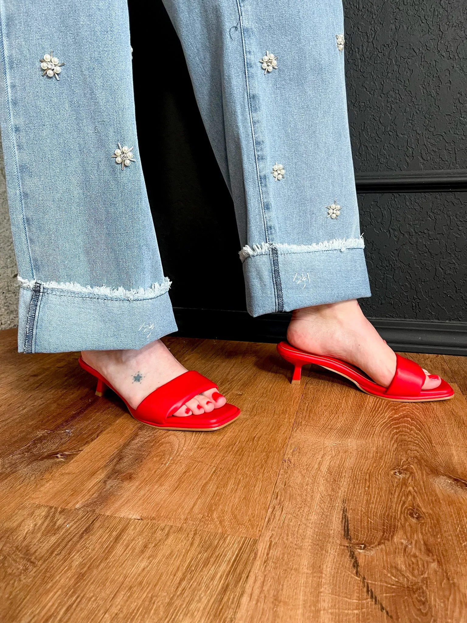 Matisse: Blondie Heeled Sandal - Red