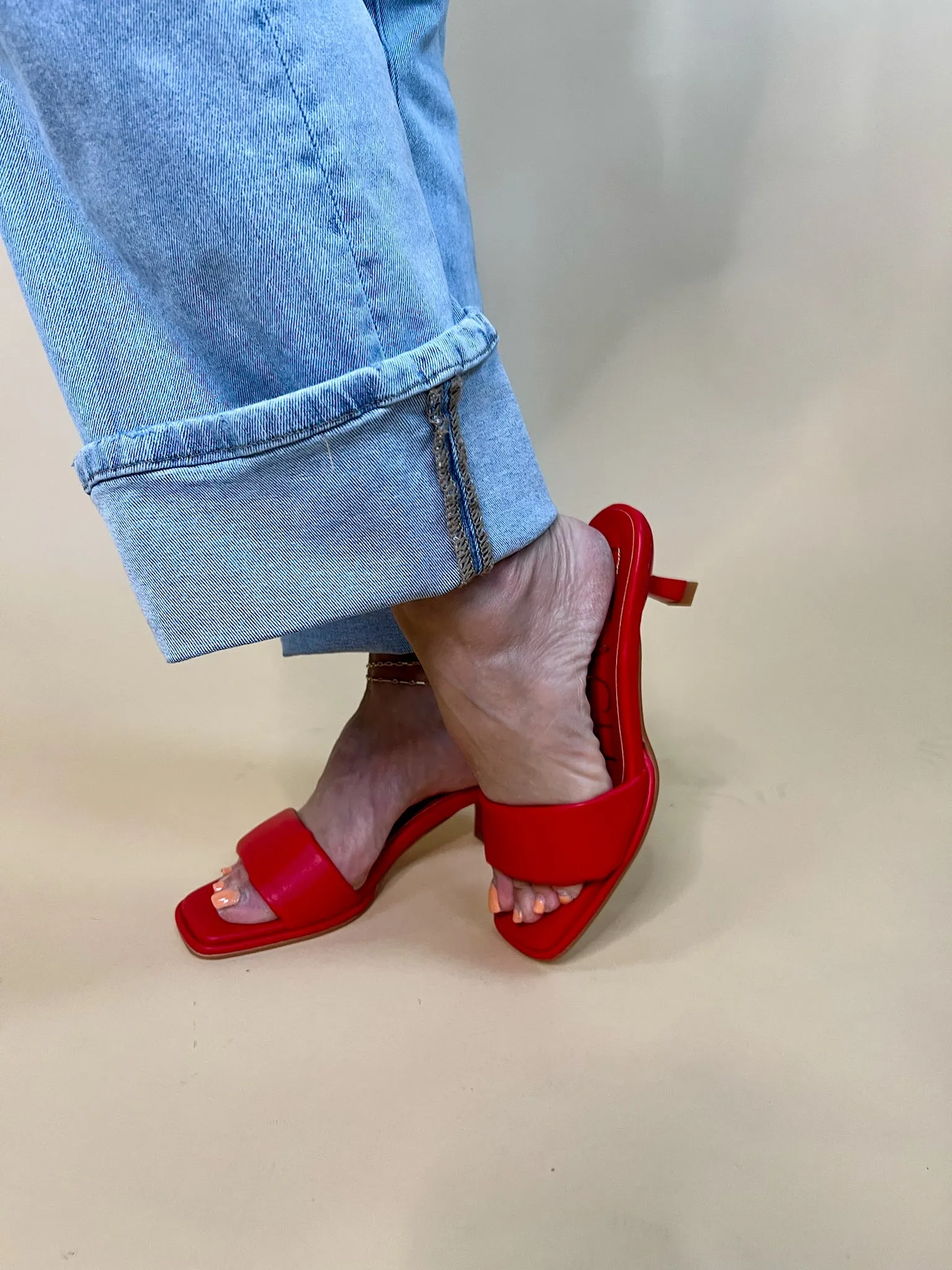 Matisse: Blondie Heeled Sandal - Red