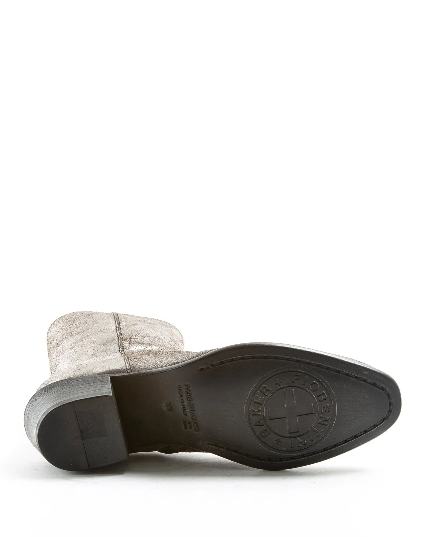 MATT Silver Leather Boots