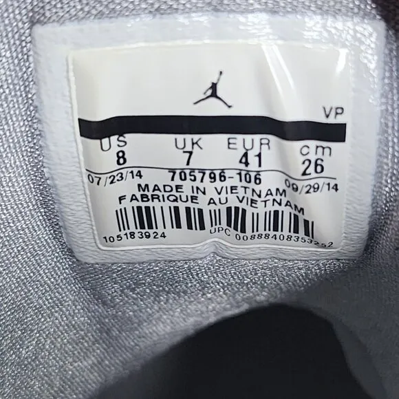 Mens Nike Jordan Air Incline White Basketball Sneakers Shoes 705796-106 Size 8