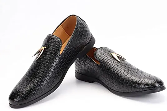 Men's Woven Smoking Loafers
