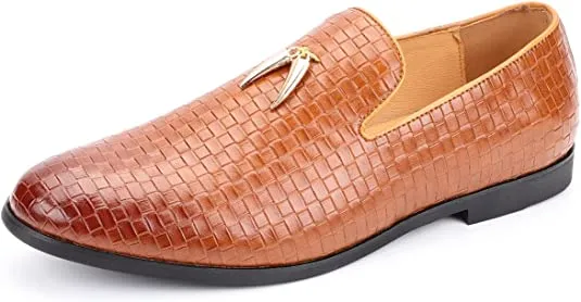 Men's Woven Smoking Loafers