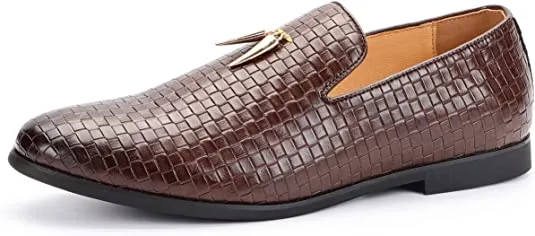 Men's Woven Smoking Loafers