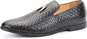 Men's Woven Smoking Loafers