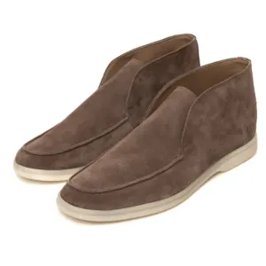 Mocha-Ankle Length Loafers