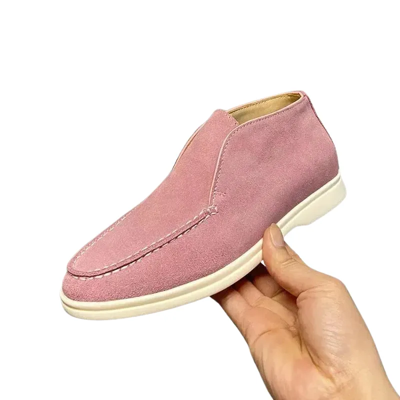 Mocha-Ankle Length Loafers