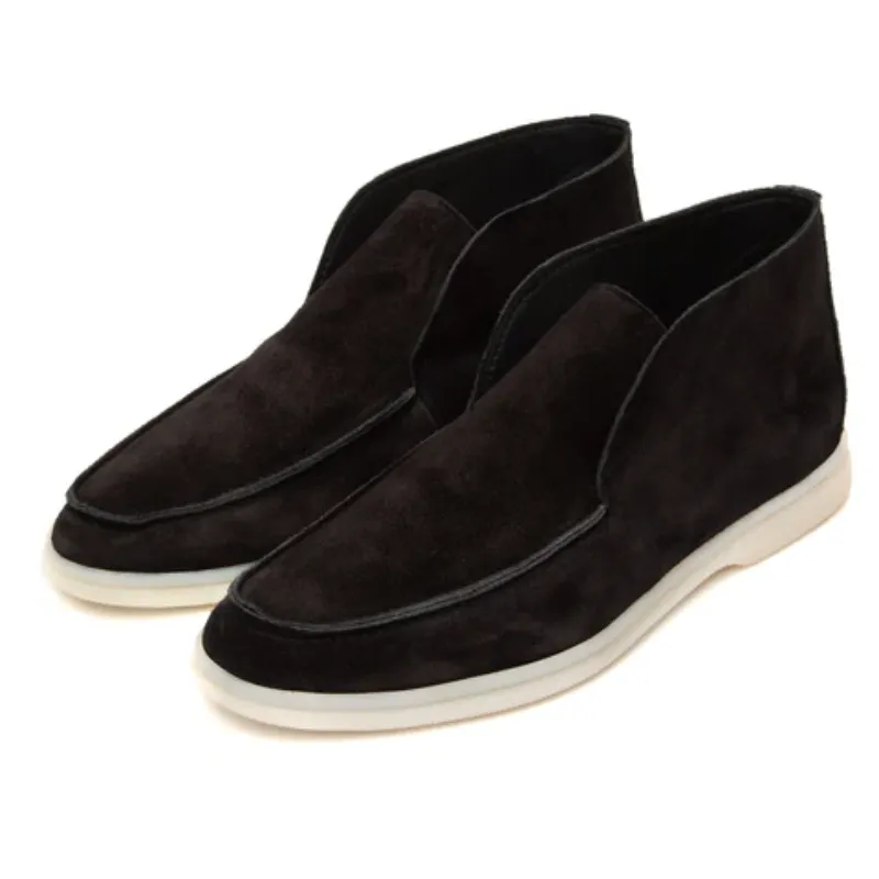Mocha-Ankle Length Loafers