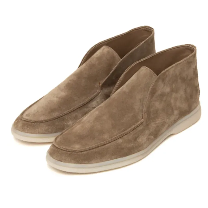 Mocha-Ankle Length Loafers