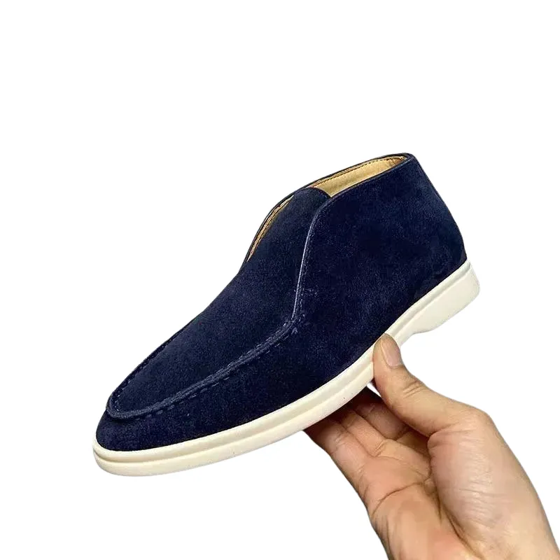 Mocha-Ankle Length Loafers