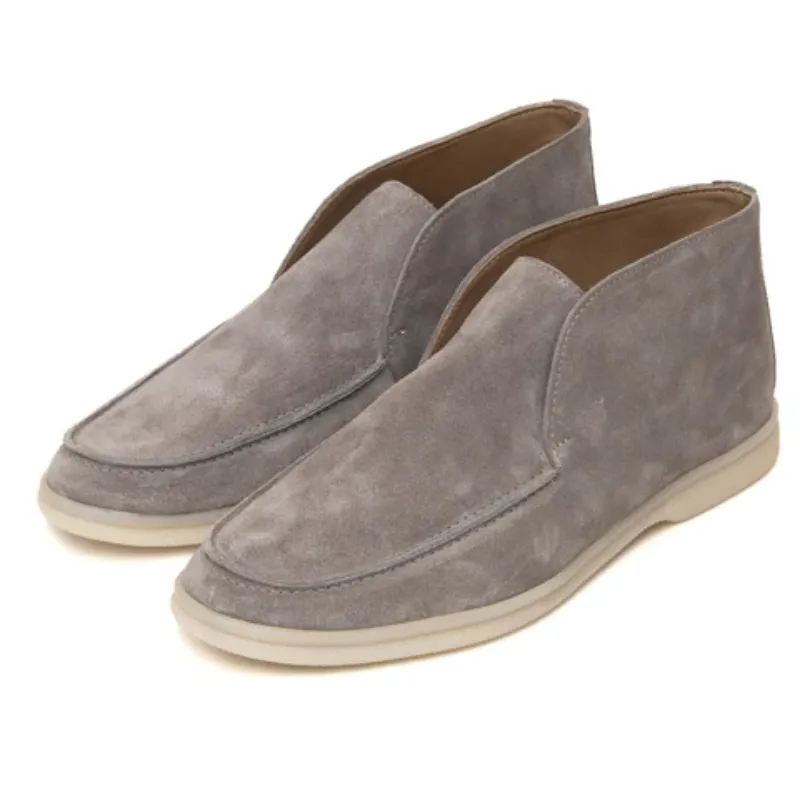 Mocha-Ankle Length Loafers