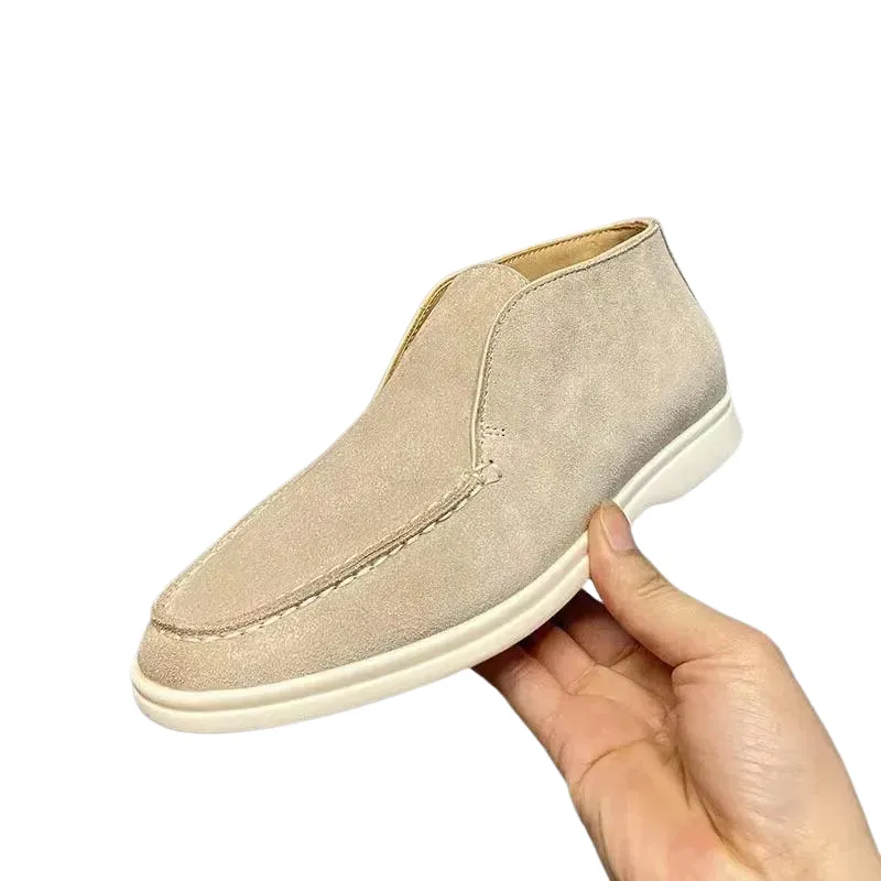 Mocha-Ankle Length Loafers