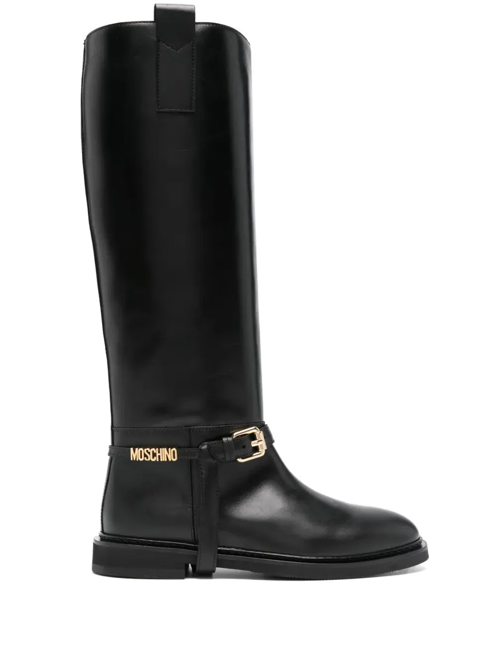 Moschino logo-lettering boots