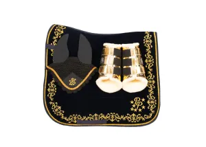 Navy Velvet Baroque Dressage Set