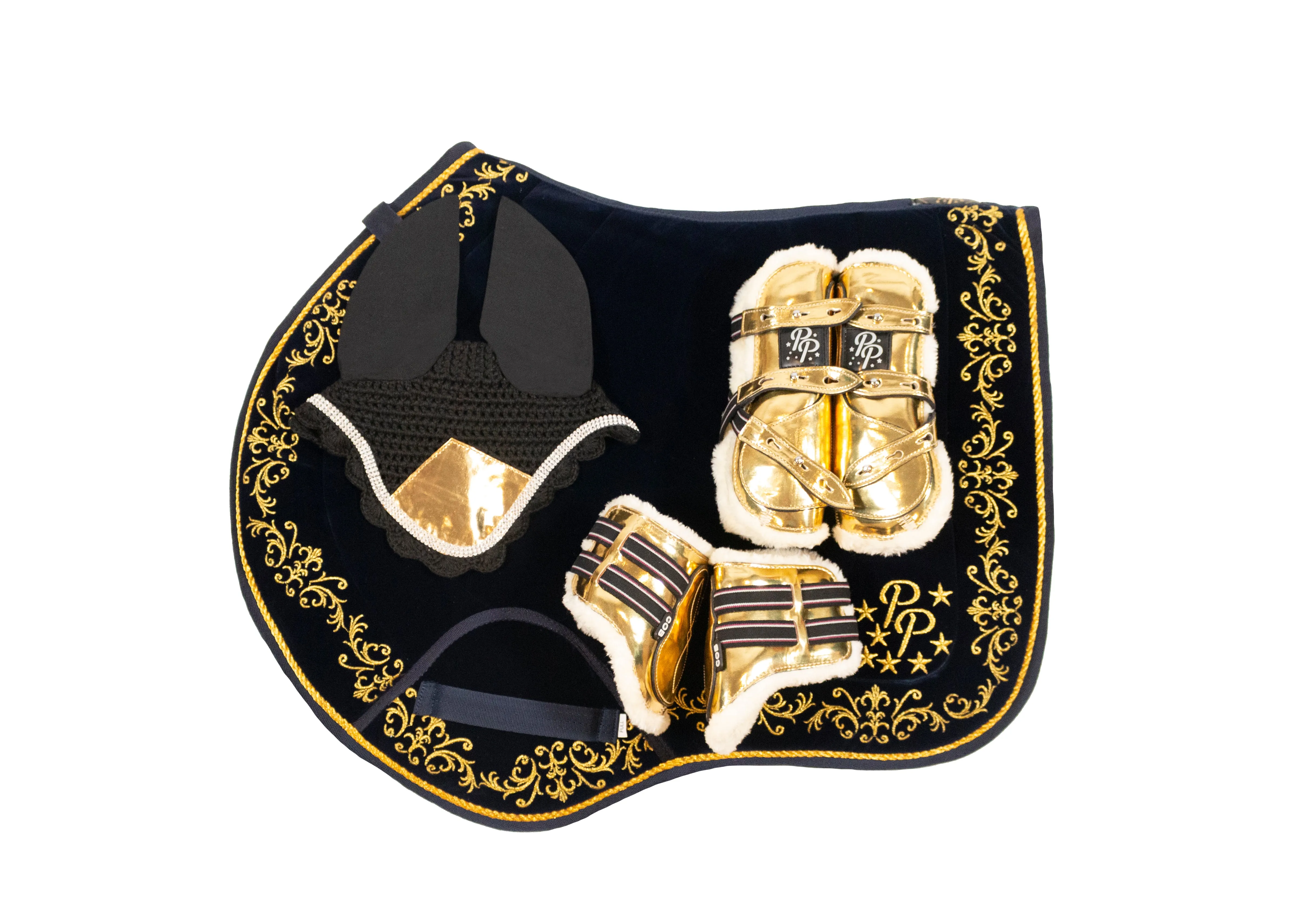 Navy Velvet Baroque Jump Set
