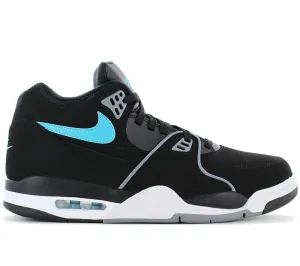 Nike Air Flight 89 - Black Aqua - Herren Sneakers Basketballschuhe Schwarz HF0102-001