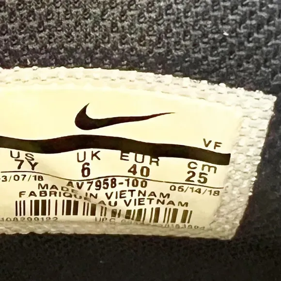 Nike Boys Air Force 1 Hi LV8 AV7958-100 White‎ Basketball Shoes Sneakers Size 7Y