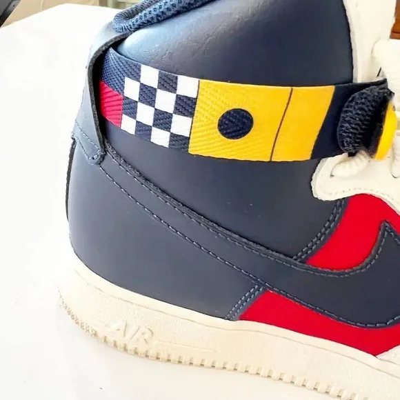 Nike Boys Air Force 1 Hi LV8 AV7958-100 White‎ Basketball Shoes Sneakers Size 7Y