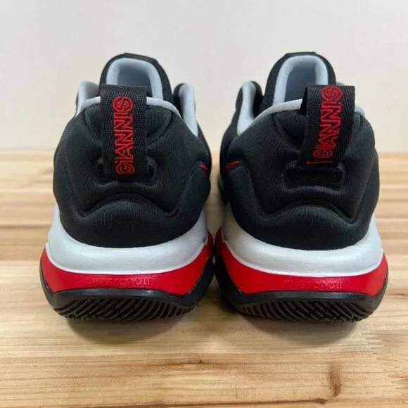 Nike Giannis Immortality 3 Basketball sneakers mens 11 Black Grey University Red