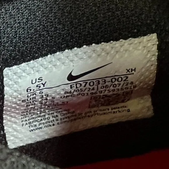 Nike G.T. Cut 3 Basketball sneakers youth 6.5 Y Red Black NEW with Box