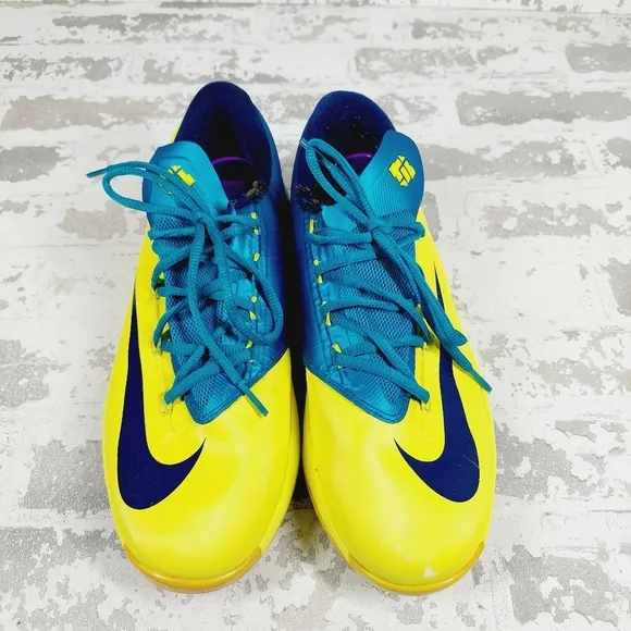 Nike KD VI Sonic Yellow Lace Up Athletic Basketball Sneakers O301