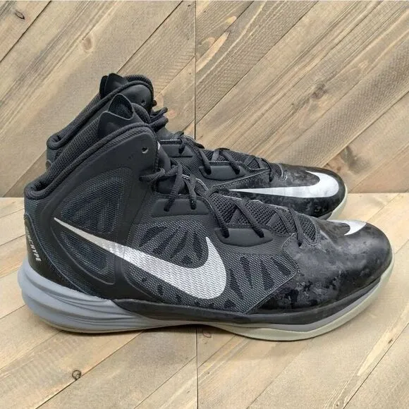 Nike Prime Hype DF Black Camo Basketball Sneakers Mens Size 14 Athletic Shoes‎