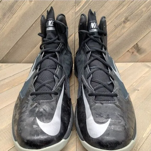 Nike Prime Hype DF Black Camo Basketball Sneakers Mens Size 14 Athletic Shoes‎