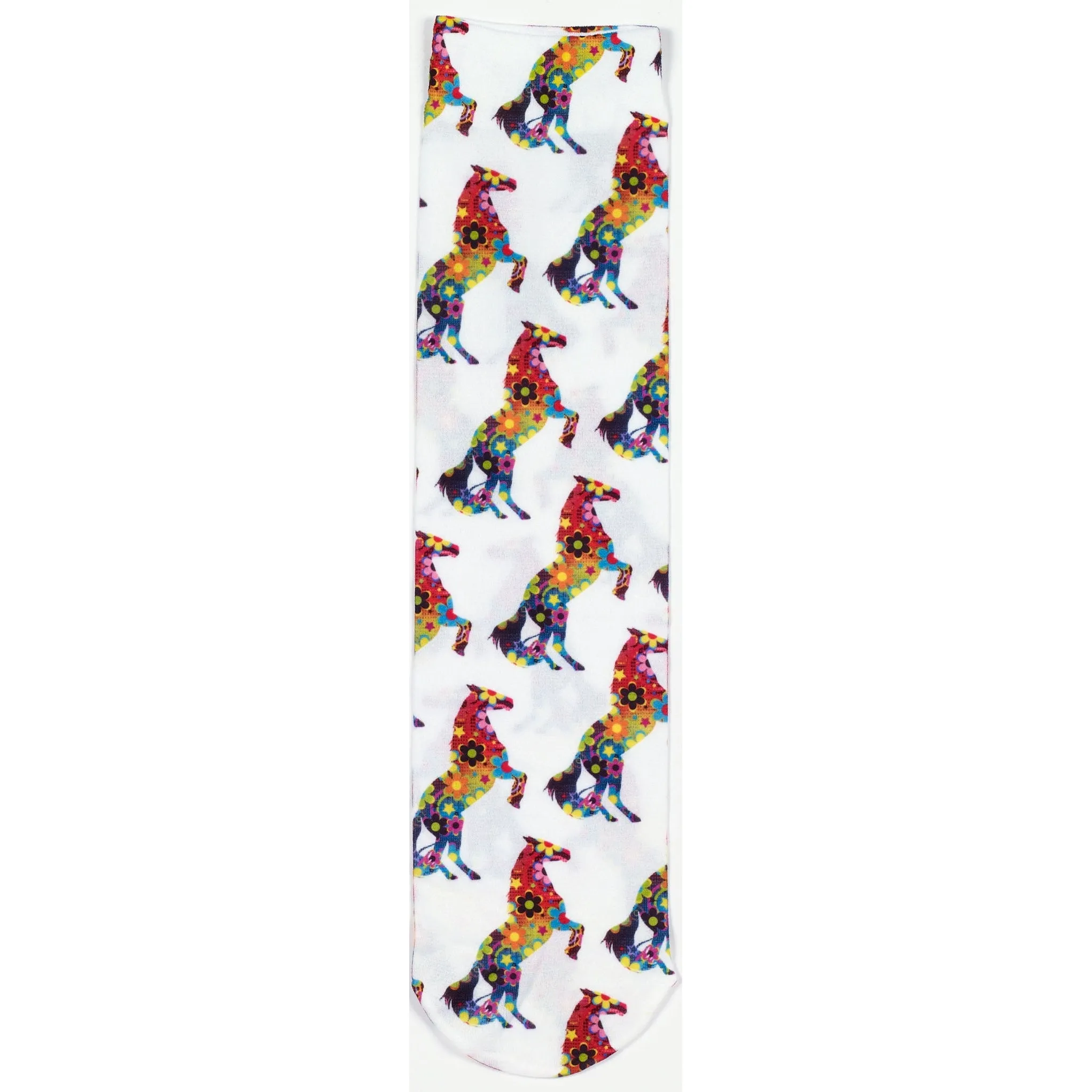 Ovation Kid's Zocks Boot Socks-Flower Power Horses