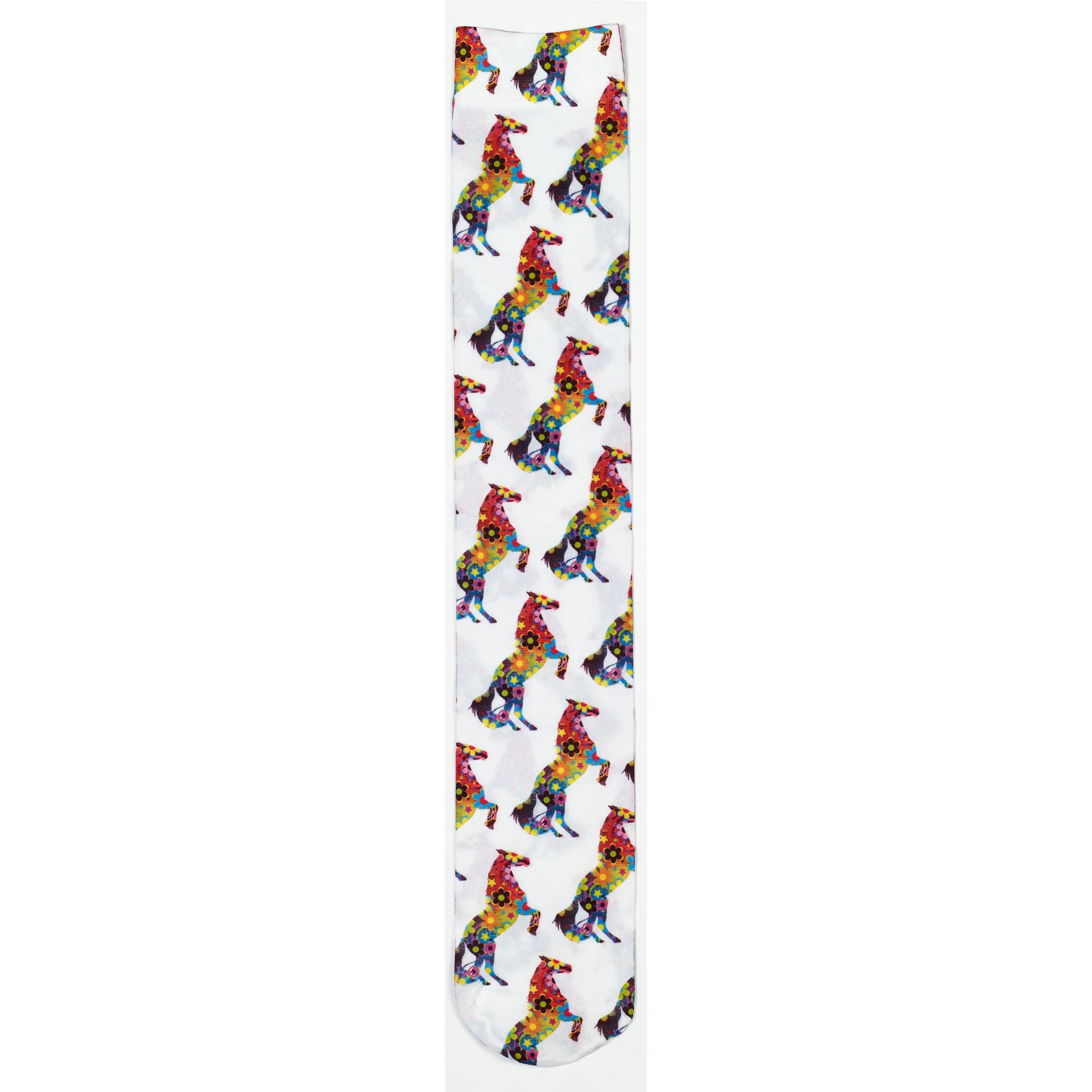 Ovation Ladies Zocks Boot Socks-Flower Power Horses