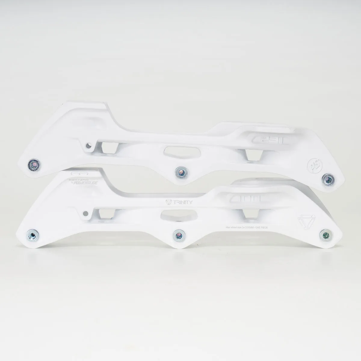 Powerslide Elite Casted Frame, Trinity mount, 3x100, 231mm length, White