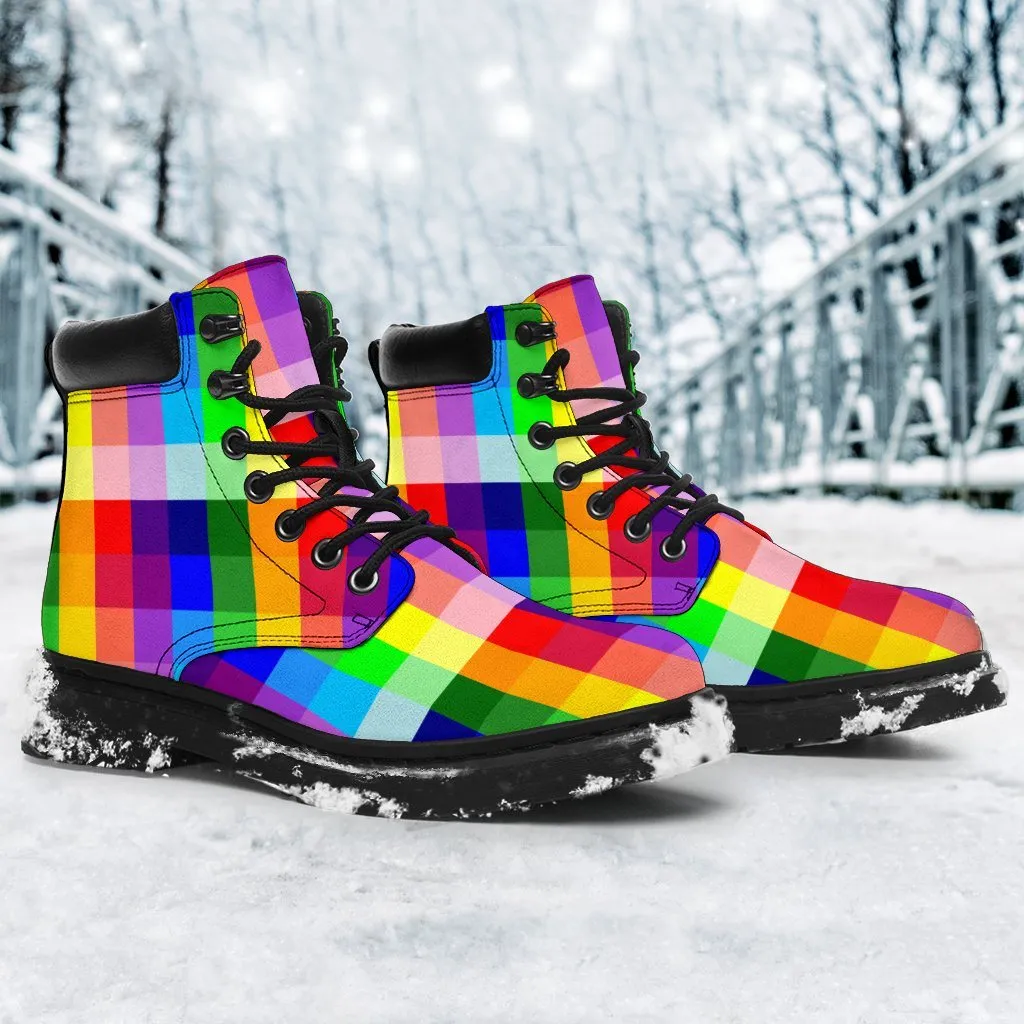 Rainbow spectrum all weather boots