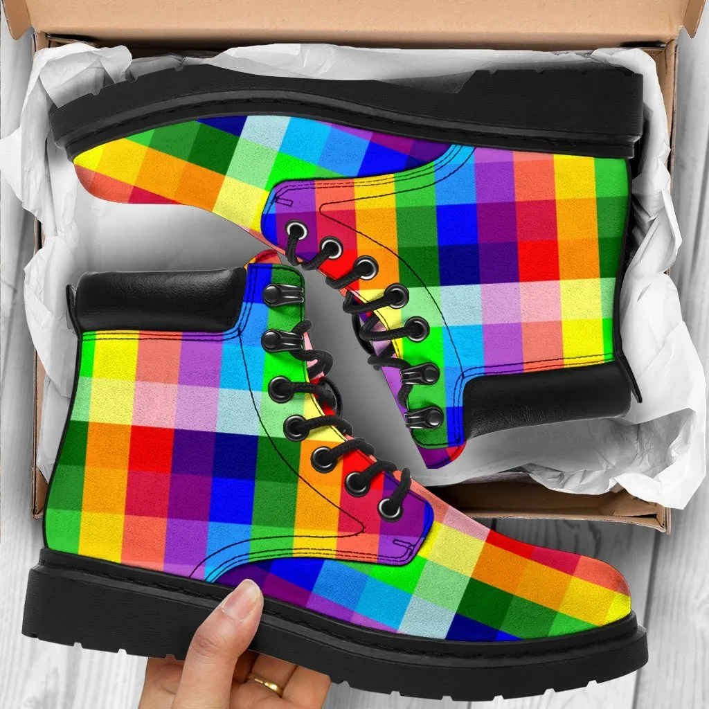 Rainbow spectrum all weather boots