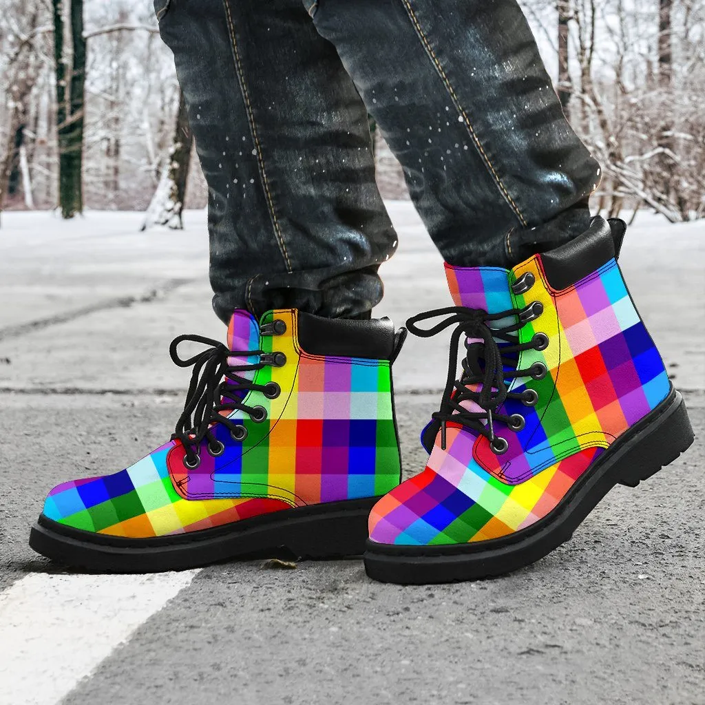 Rainbow spectrum all weather boots