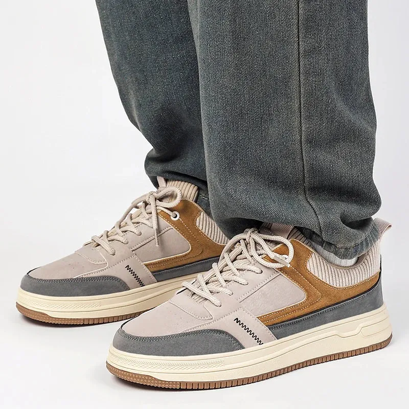 Retro Patchwork Sneakers