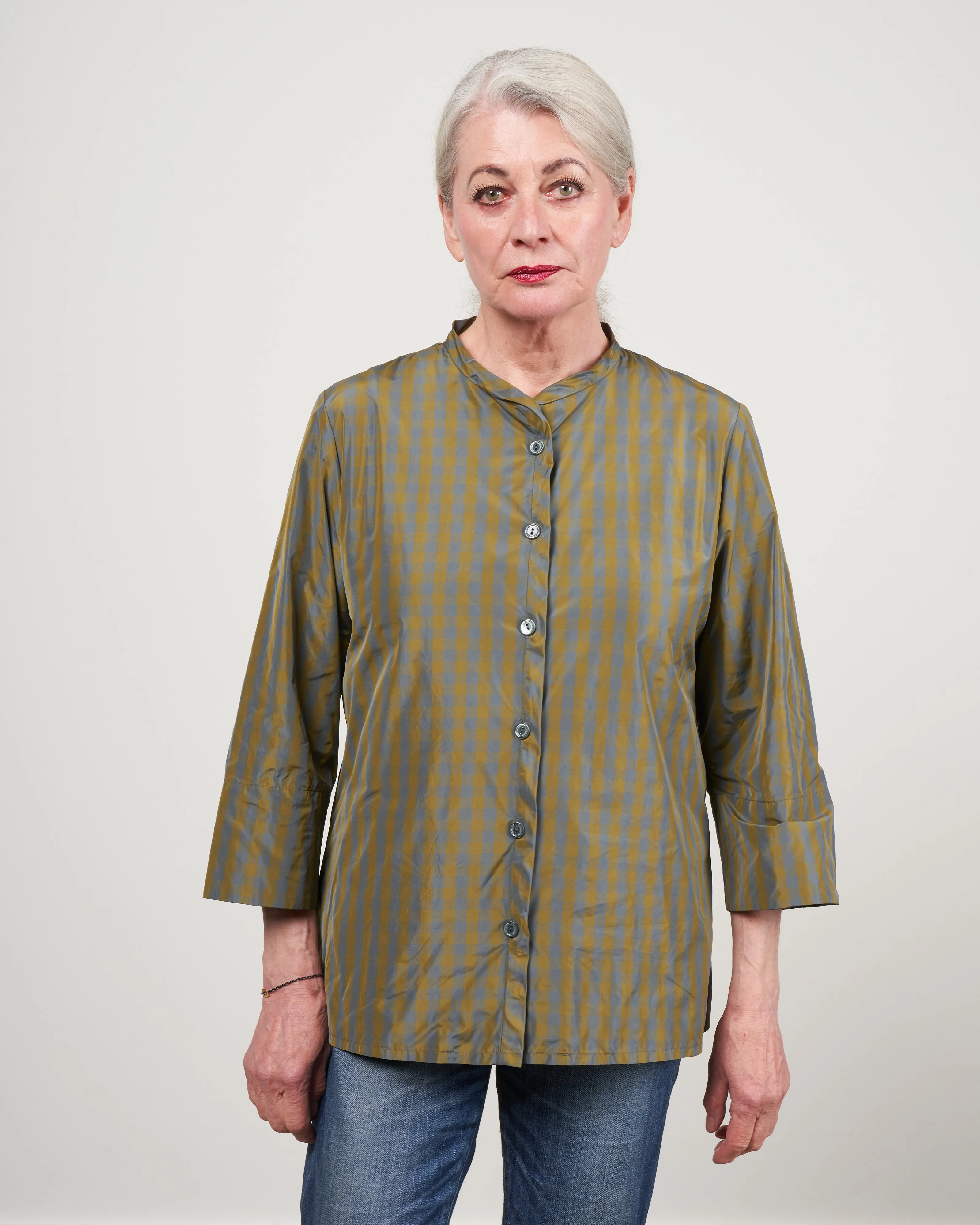 roundneck button up top - aspalenti