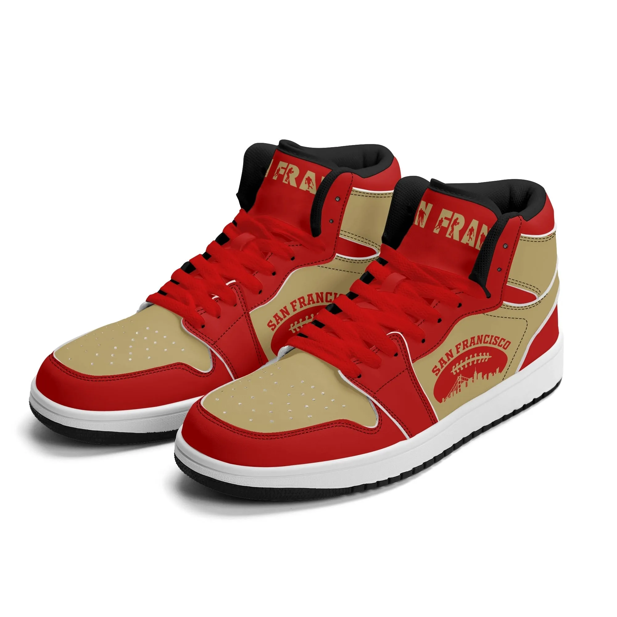 San Francisco Football Sports Team Themed Shoes