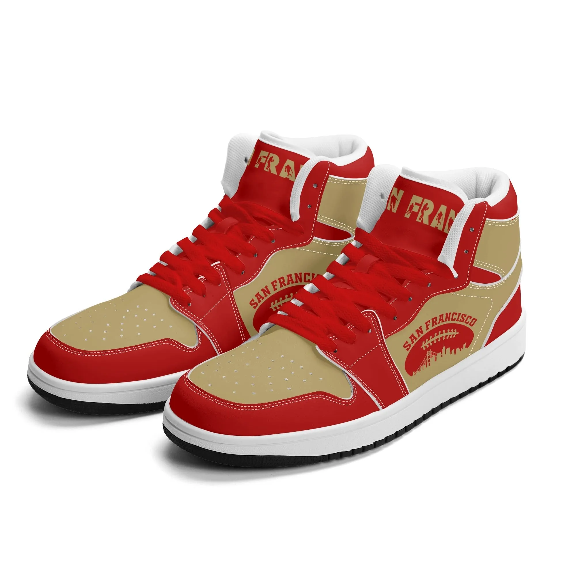 San Francisco Football Sports Team Themed Shoes