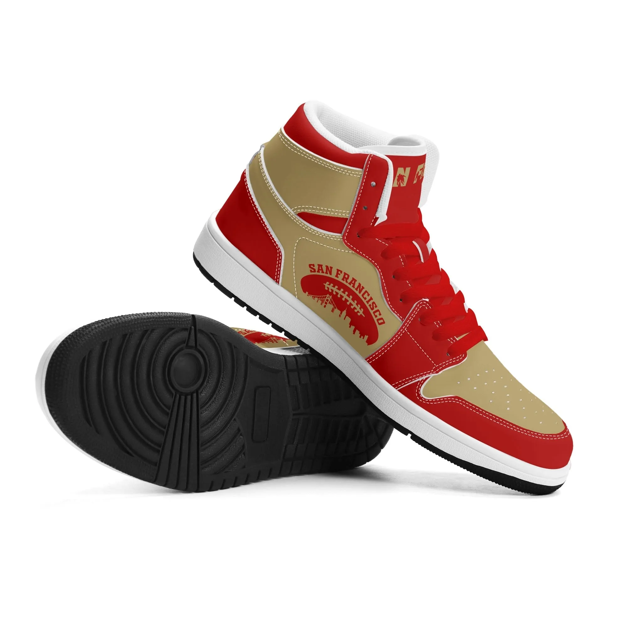 San Francisco Football Sports Team Themed Shoes