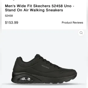 Sketchers Uno Stand On Air Walking Sneakers Men’s Black size 9.5 #52458w