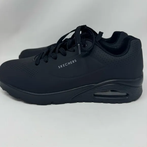 Sketchers Uno Stand On Air Walking Sneakers Men’s Black size 9.5 #52458w