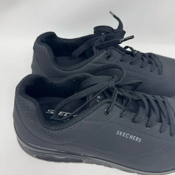 Sketchers Uno Stand On Air Walking Sneakers Men’s Black size 9.5 #52458w