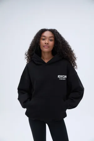Sportswear Oversized Hoodie - Black/Marshmallow White