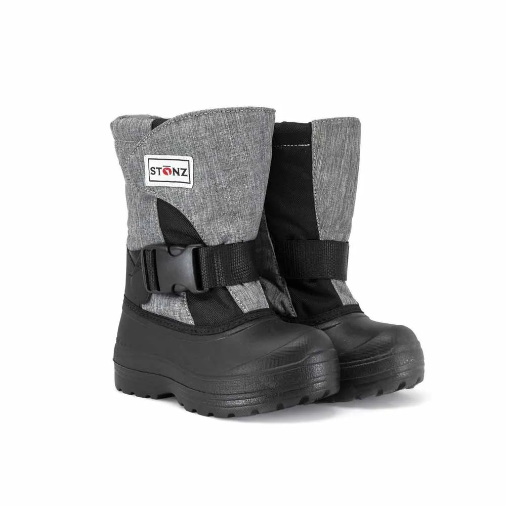 Stonz Trek Winter Boots - Black/Heather Grey