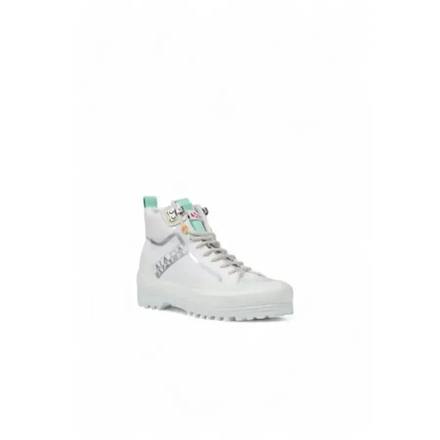 Superga White Women's Ankle Sneakers with Rubber and Textile Material