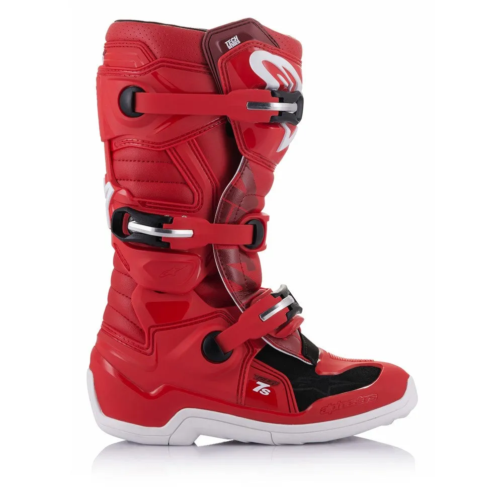 Tech-7S Youth MX Boots Red 2