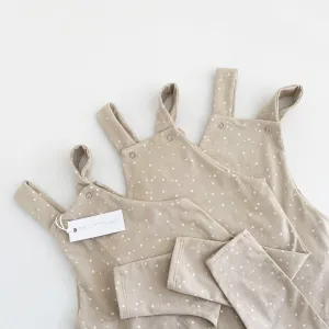 THE COTTON BARN DOT DUNGAREES