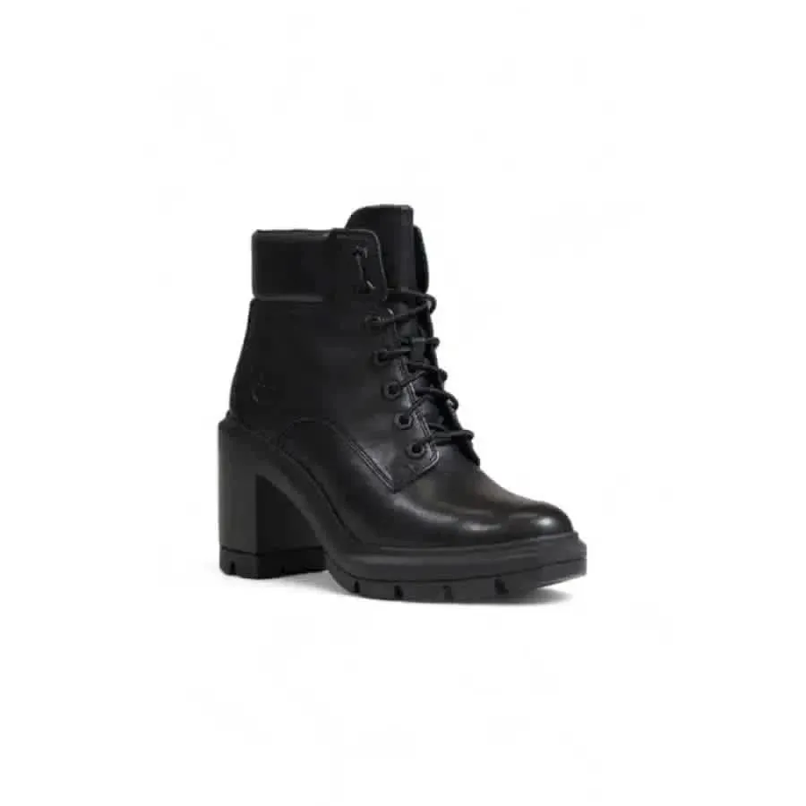 Timberland Black Leather Ankle Boots for Women