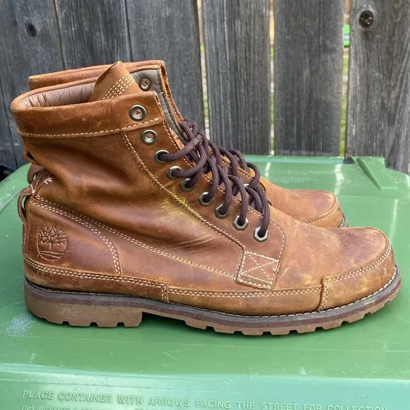 Timberland Heritage Earthkeepers 6&quot; Lace-Up Boot Burnished Brown 15551 size 10.5