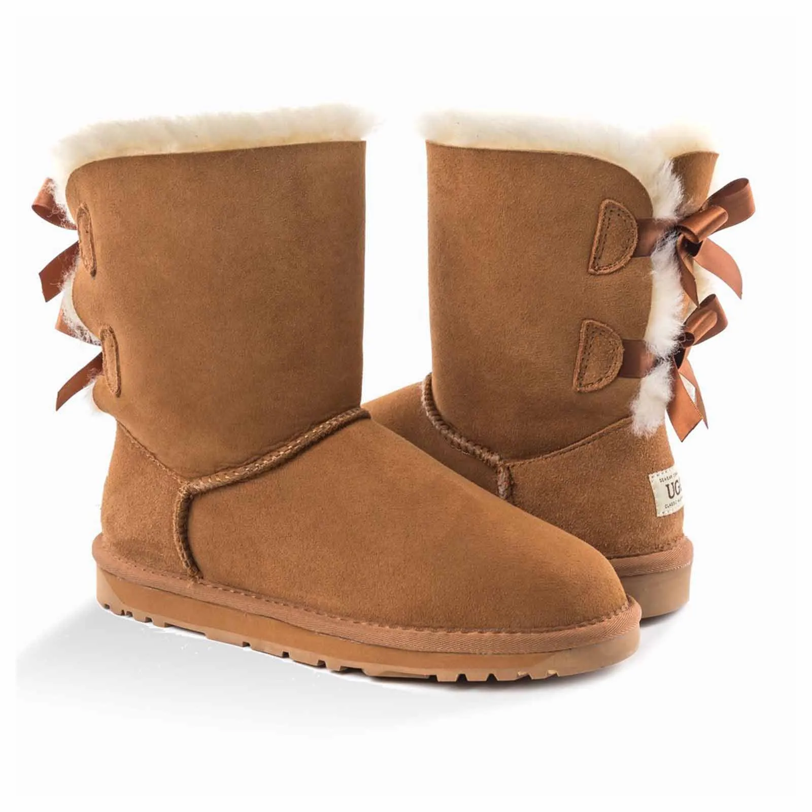 Ugg Boots Classic Bailey Bow Chestnut 38