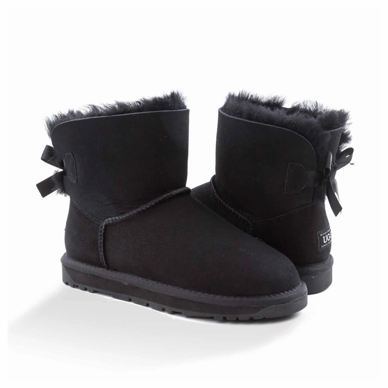 Ugg Boots Classic Mini Bailey Bow Black 36