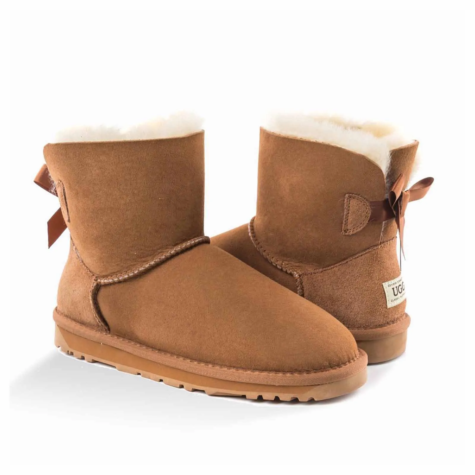Ugg Boots Classic Mini Bailey Bow Chestnut 41